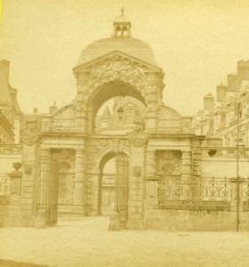 France Chateau de Fontainebleau Old Debitte & Hervé Stereoview Photo 1870