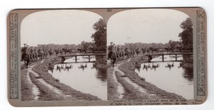 WWI Ypres Allenby's Cavalry Old Realistic Travels Stereoview Photo 1914-1918