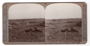 WWI Somme Thiepval Ridge Mouquet Farm Realistic Travels Stereoview Photo 1916