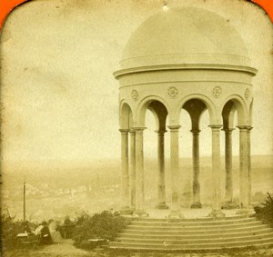 Germany Wiesbaden Panorama Old Photo Stereoview Tissue 1870
