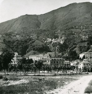 Italy Lake Maggiore Locarno Bellagio Old Stereoview Photo 1900