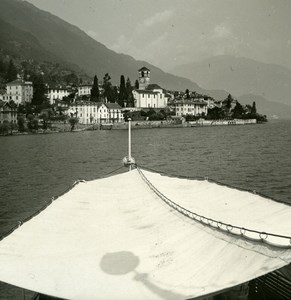 Italy Lake Maggiore Brissago Old Photo Stereoview Possemiers 1920