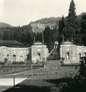 Italy Lake Como Cernobbio Villa d'Este Gardens Old Photo Stereoview Wehrli 1900