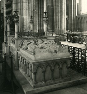 France Paris Basilica of St Denis Tomb of Henri I Old NPG Stereoview Photo 1900