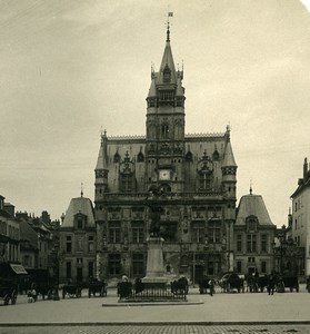 France Compiegne City Hall Architecture Old NPG Stereoview Photo 1900