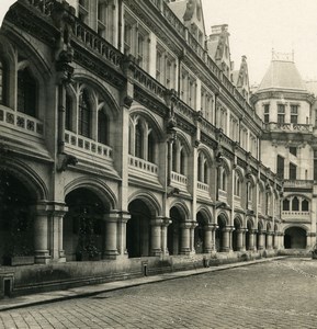 France Pierrefonds Castle Courtyard Old NPG Stereoview Photo 1900