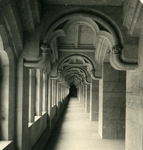 France Pierrefonds Castle First Floor Gallery Old NPG Stereoview Photo 1900