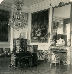 France Compiègne Castle Reception Room Old NPG Stereoview Photo 1900