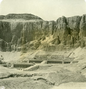 Egypt Luksor Louxor Luxor Necropolis of Thebes Old NPG Stereoview Photo 1900