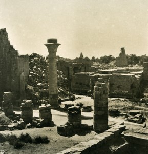 Egypt Luksor Louxor Luxor Jupiter Amun Temple Old NPG Stereoview Photo 1900