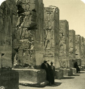 Egypt Temple of Deir el Bahari Old NPG Stereoview Photo 1900