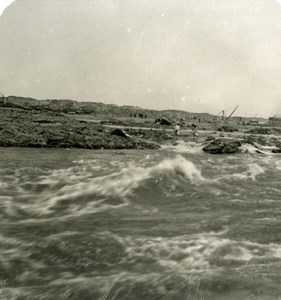 Egypt Aswan Assouan River Nile Cataract Old NPG Stereoview Photo 1905