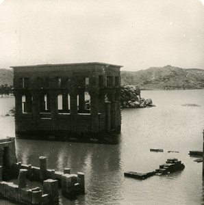 Egypt Temple of Philae Trajan Kiosk Old Stereoview Photo 1900