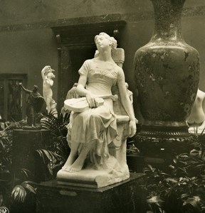 Belgium Brussels Sculpture Museum Devigne Poverella NPG Stereoview Photo 1900