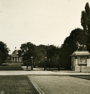 Belgium Laeken Entrance to the Park Old NPG Stereoview Photo 1900