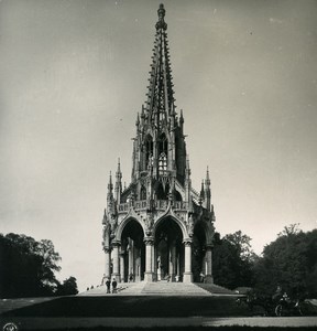 Belgium Laeken Monument to King Leopold I Old NPG Stereoview Photo 1900