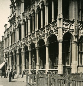 Belgium Brussels Bruxelles King's House Old NPG Stereoview Photo 1900