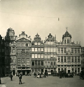 Belgium Brussels Bruxelles House of Bakers Old NPG Stereoview Photo 1900