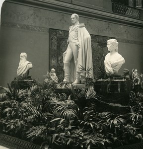 Belgium Brussels Sculpture Museum Geefs King Leopold NPG Stereoview Photo 1900