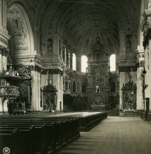 Germany Munich St. Michael's Jesuit Church Old Photo Stereoview NPG 1900