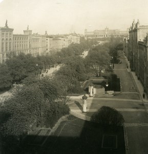 Germany Munich Maximilianstrasse München Old Photo Stereoview NPG 1900