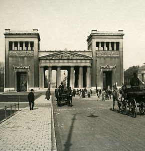 Germany Munich Propylaea München Old Photo Stereoview NPG 1900