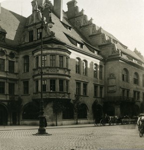 Germany Munich Beer Hall Hofbräuhaus Old Photo Stereoview NPG 1900