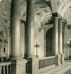 Germany Munich Residenz Royal Palace Kaisertreppe Old Photo Stereoview NPG 1900