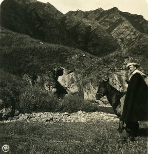 Caucasus Mountain Pyatigorsk Narsan Valley Пятигорск Photo Stereoview NPG 1906