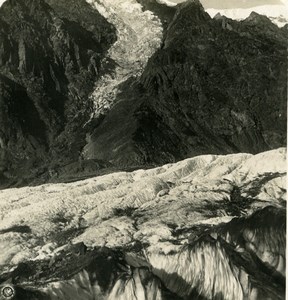 Caucasus Mountain Georgia Dewdorak Glacier Old Photo Stereoview NPG 1906