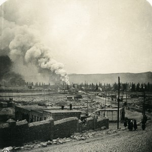 Caucasus Azerbaijan Baku Oilfield Bakı Old Photo Stereoview NPG 1906