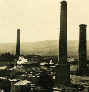 Caucasus Russia Grozny Oilfield Chechen Грозный Old Photo Stereoview NPG 1906