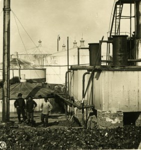 Caucase Tchétchénie Grozny préparation du pétrole Russie Грозный Ancienne Photo Stereo NPG 1906