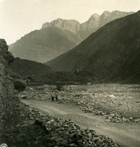 Caucasus Mountain Georgian Military Road Old Photo Stereoview NPG 1906