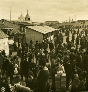 Caucasus Russia Petrovsk Market Saratov Oblast Old Photo Stereoview NPG 1906