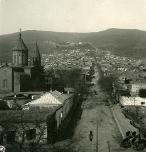 Caucasus Russia Dagestan Derbent panorama Old Photo Stereoview NPG 1906