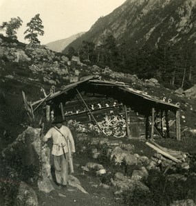 Caucase Transcaucasie Route militaire de Georgie Rekom Ancienne Photo Stereo NPG 1906