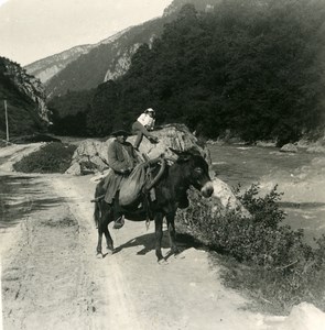 Caucase Transcaucasie Piatigorsk Montée du Machuk Пятигорск Ancienne Photo Stereo NPG 1906