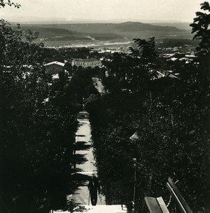 Caucase Transcaucasie Piatigorsk Boulevard Supérieur Пятигорск Ancienne Photo Stereo NPG 1906