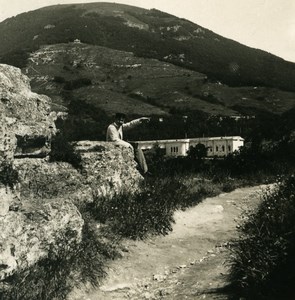 Caucasus Mountain Pyatigorsk Zheleznovodsk Road Old Photo Stereoview NPG 1906