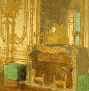 France Chateau de Versailles Castle Emperor's Study Old Photo Stereoview 1870