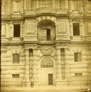 France Paris Louvre Palace Library Old Photo Stereoview 1870