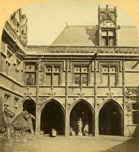 France Paris Musée de Cluny Museum Old Photo Stereoview 1858