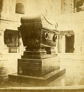 France Paris Invalides Tomb of Emperor Napoleon Old Photo Stereoview 1870