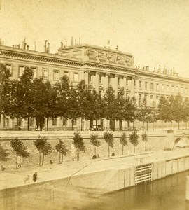 France Paris Hotel de la Monnaie Old Photo Stereoview 1870