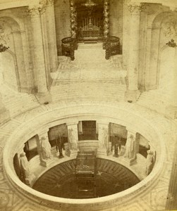 France Paris Invalides Tomb of Emperor Napoleon Old Photo Stereoview 1870