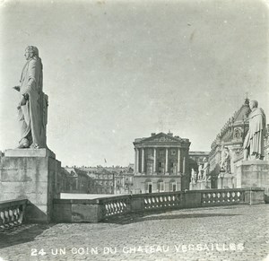 France Paris Versailles Castle Terrace Old Stereoview Photo 1900