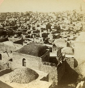 Israel Palestine Jerusalem City of Zion Photo Stereoview Underwood Jarvis 1896