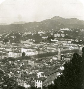 France Nice & Mont Chauve Panorama Old Stereo Photo NPG 1905