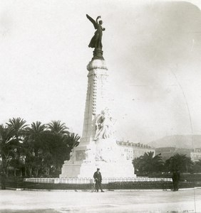 France Nice Monument du Centenaire André Allar Old Stereo Photo NPG 1905